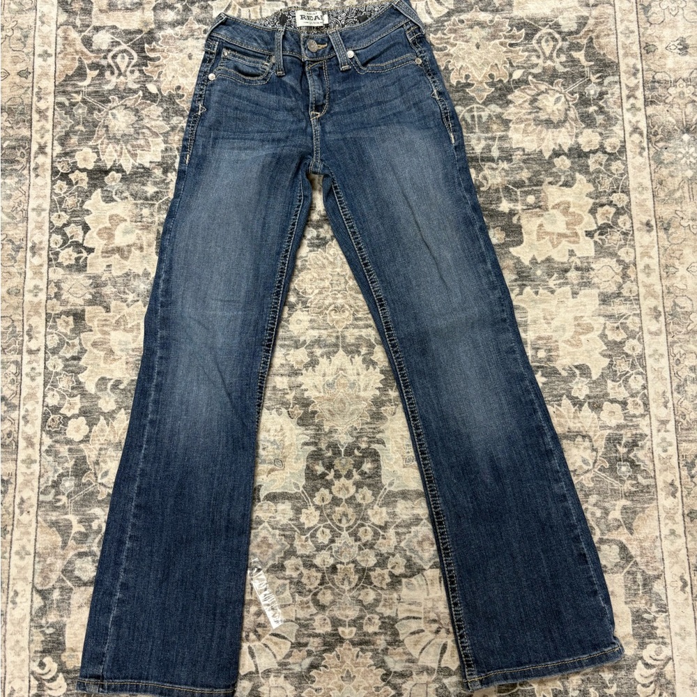 Ariat Real Denim Girls Blue Jeans